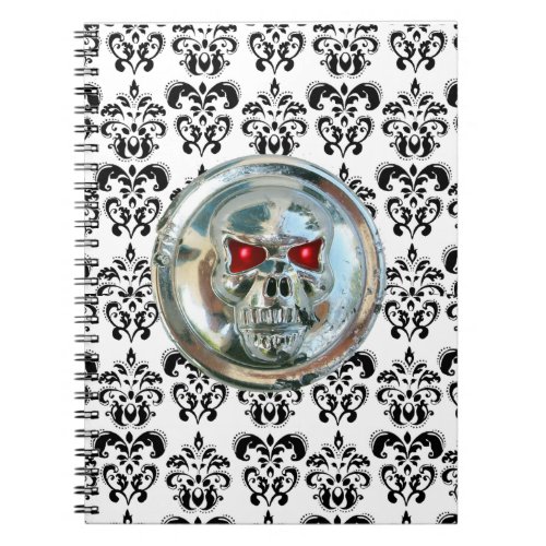 SKULL RIDERS DAMASK NOTEBOOK