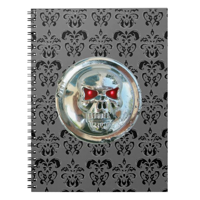 SKULL RIDERS DAMASK NOTEBOOK (Front)
