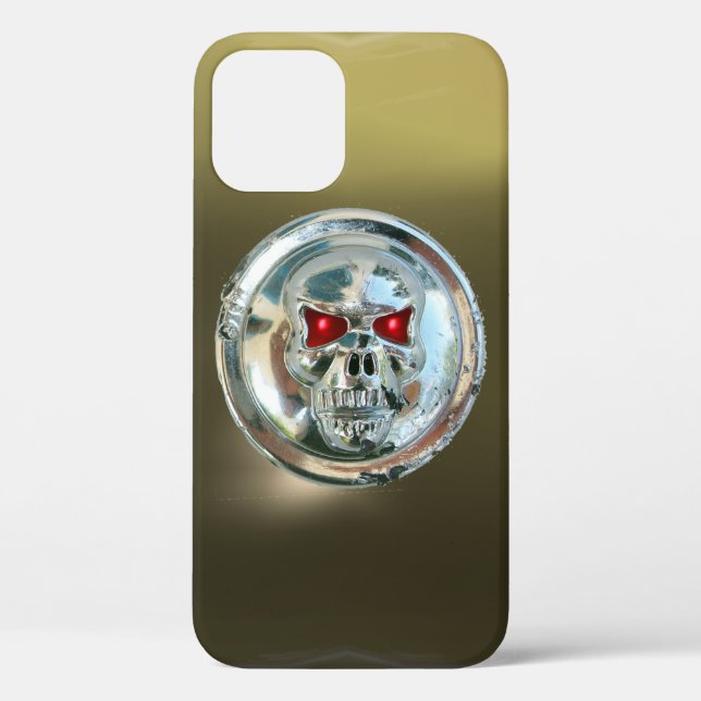 SKULL RIDERS GEM grey black Case-Mate iPhone Case (Back)