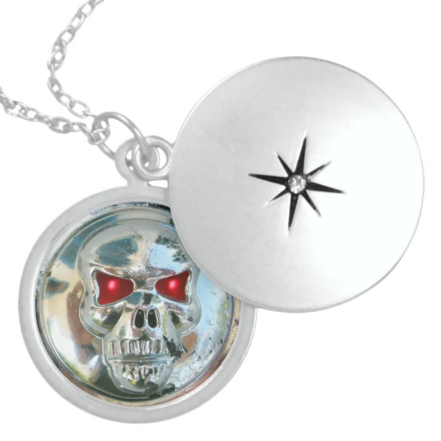 SKULL RIDERS LOCKET NECKLACE (Front)