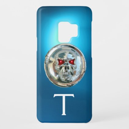 SKULL RIDERS MONOGRAM Aqia Blue Case-Mate Samsung Galaxy S9 Case
