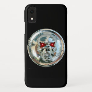 SKULL RIDERS MONOGRAM black iPhone XR Case