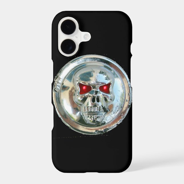 SKULL RIDERS MONOGRAM black Iphone Case (Back)