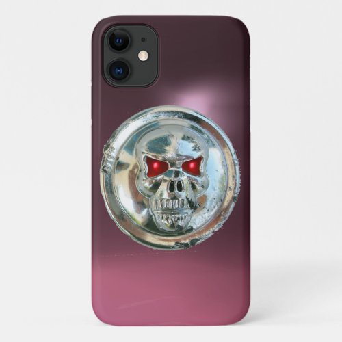 SKULL RIDERS MONOGRAM purple iPhone 11 Case
