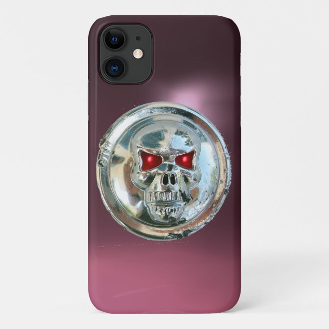 SKULL RIDERS MONOGRAM purple Case-Mate iPhone Case (Back)