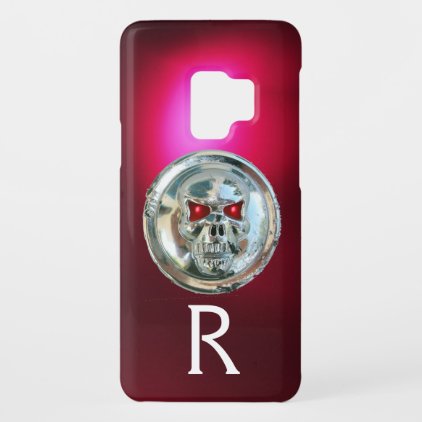 SKULL RIDERS MONOGRAM Red Burgundy Case-Mate Samsung Galaxy S9 Case