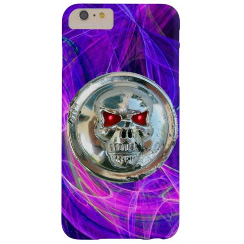 SKULL RIDERS Pink Blue Purple Fractal Swirls Barely There iPhone 6 Plus Case