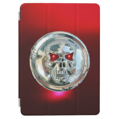 SKULL RIDERS RED RUBY GEMSTONE MONOGRAM iPad AIR COVER