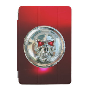 SKULL RIDERS RED RUBY GEMSTONE MONOGRAM iPad MINI COVER