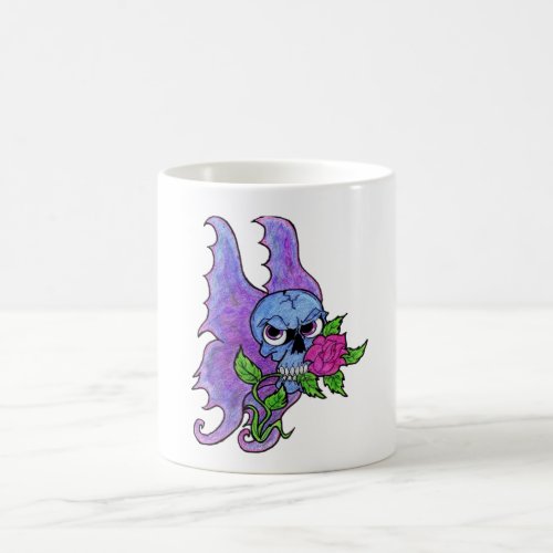 Skull & Rose Tattoo Flash Skull Mug