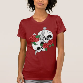 Skull, Roses and Dagger T-Shirt