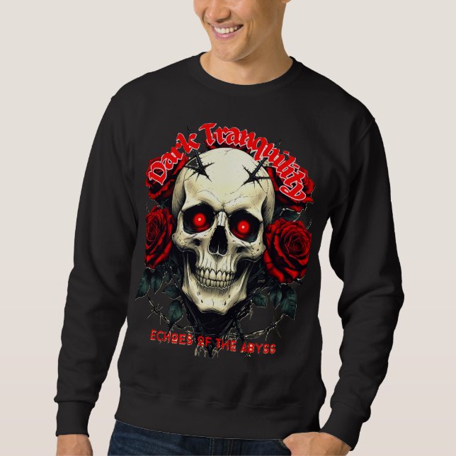 Skull & Roses – Dark Tranquility Sweatshirt (Front)
