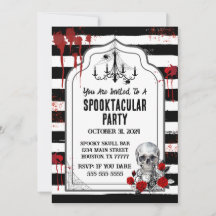 Skull & Roses Invitation