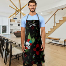 Skull Roses Zia Sun Greenery Black New Mexico