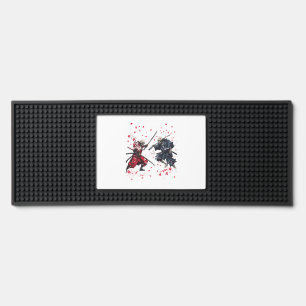 Skull Samurai Duel Bar Mat