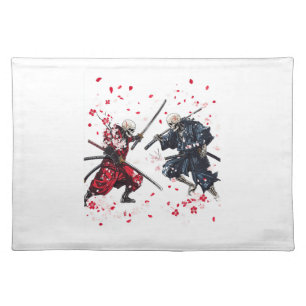 Skull Samurai Duel Cloth Placemat