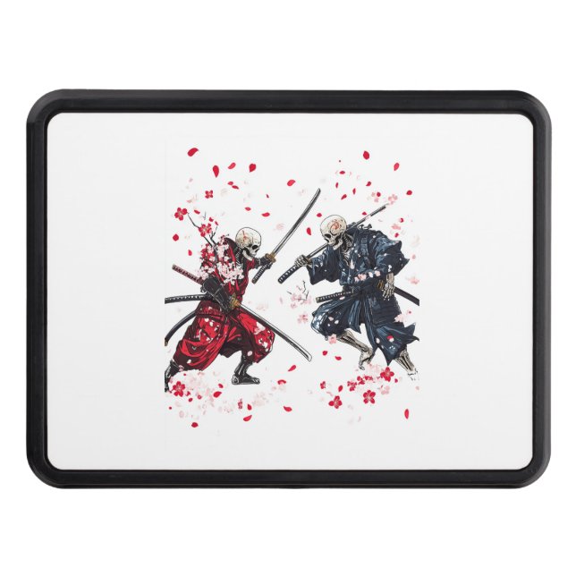 Skull Samurai Duel Hitch Cover (Front)