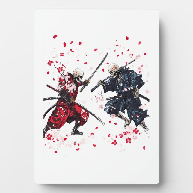Skull Samurai Duel Plaque (Front)