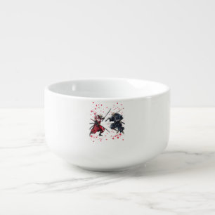 Skull Samurai Duel Soup Mug