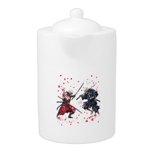 Skull Samurai Duel Teapot (Front)