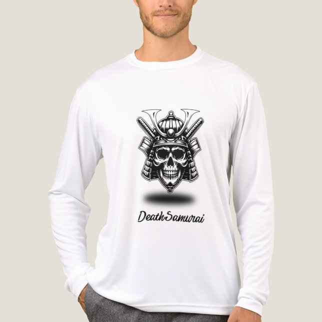Skull -Samurai T-Shirt Tri-Blend Shirt (Front)