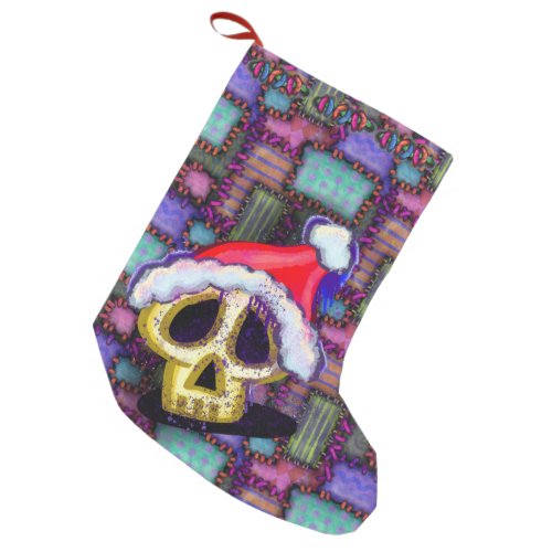 Skull Santa Scary Christmas Small Christmas Stocking