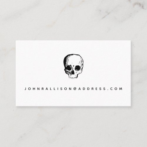 Skull Scary Calling Card