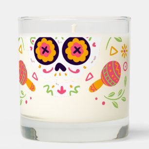 Skull scented candle