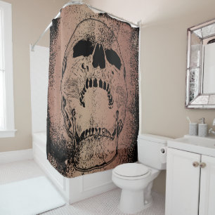 Skull Shower Curtain - Screaming Skull