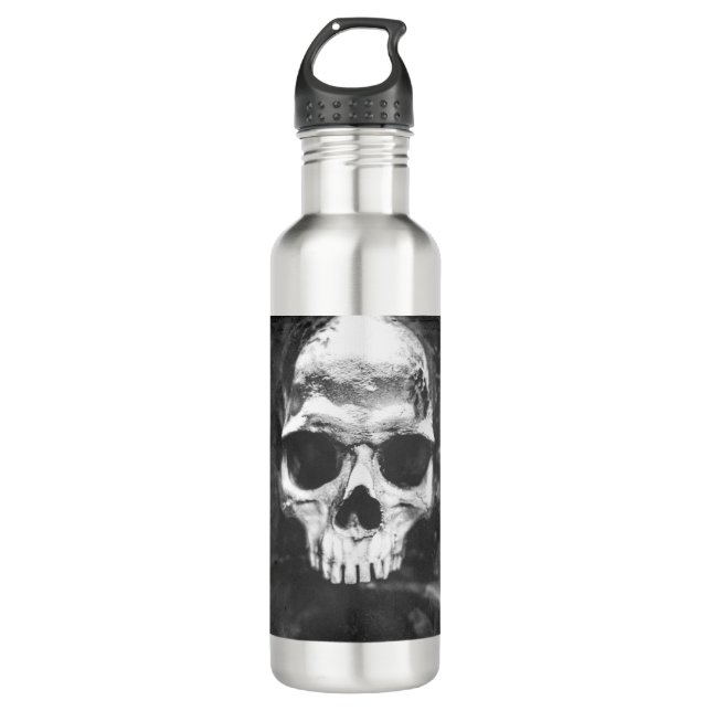 Skull Sip Refreshinator (Water Bottle) Stainless Steel Water Bottle (Front)