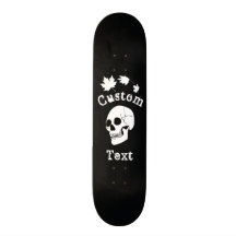 Skull Skateboard Black Background!