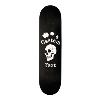 Skull Skateboard Black Background! Deck