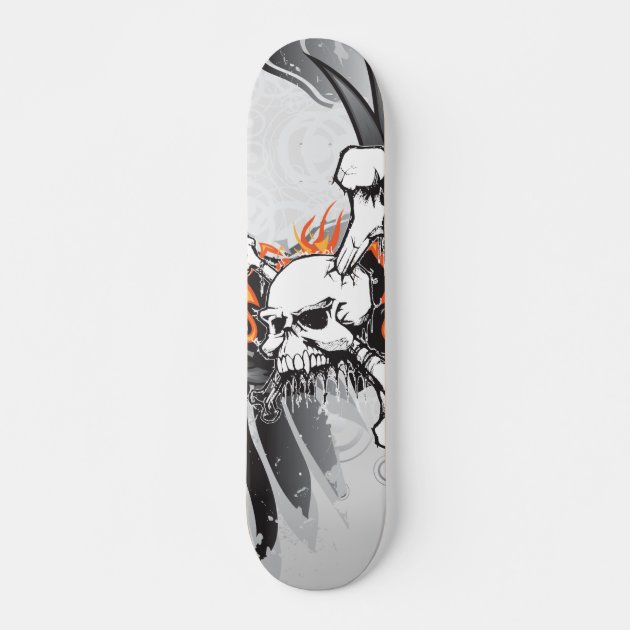 Skull Skates Skateboard | Zazzle