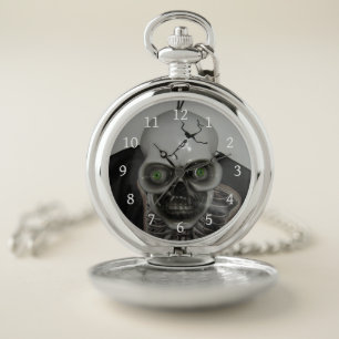 Skull Skeleton Pocket Watch