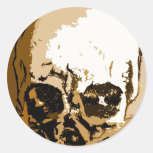 Skull Skulls Classic Round Sticker