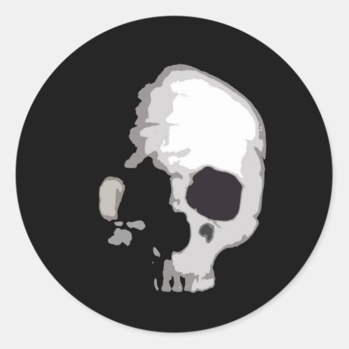 Skull Skulls Classic Round Sticker