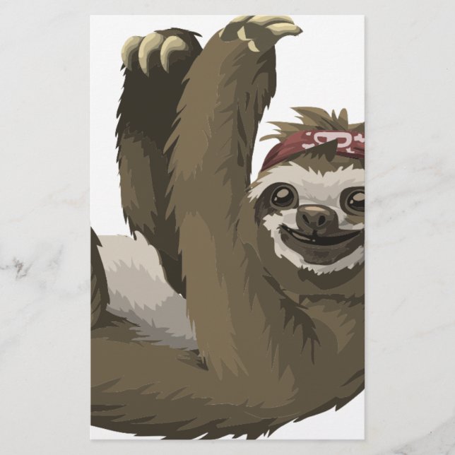 skull sloth stationery (Front)