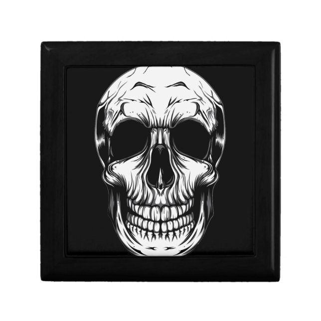 SKULL Small 5.125" Square w/4.25" GIFT BOX (Front)