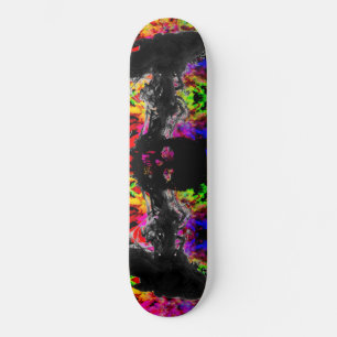 skull smoke skateboard