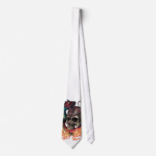 Skull + Snake Neck Tie