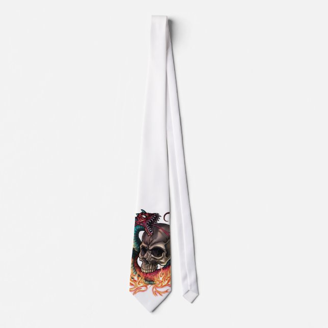 Skull + Snake Neck Tie (Front)