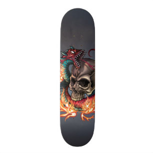 Skull + Snake Skateboard