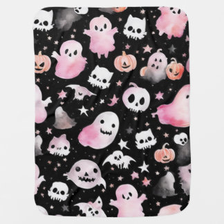 Skull Snuggles: Halloween Baby Blanket
