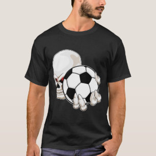 Skull Soccer player Soccer T-Shirt