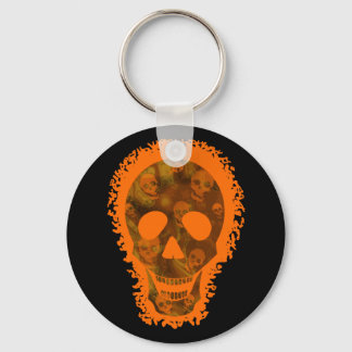 Skull Specters Big Skull Orange keychain