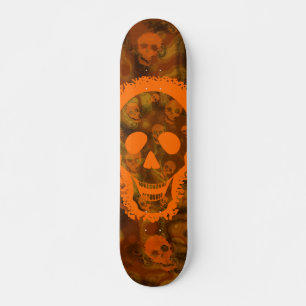 Skull Specters Big Skull Orange skateboard Deck