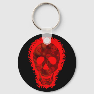 Skull Specters Big Skull Red keychain