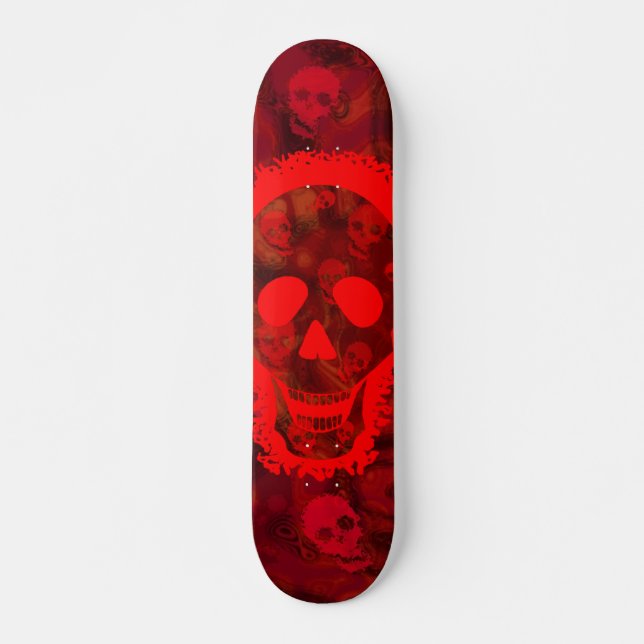 Skull Specters Big Skull Red skateboard (Front)