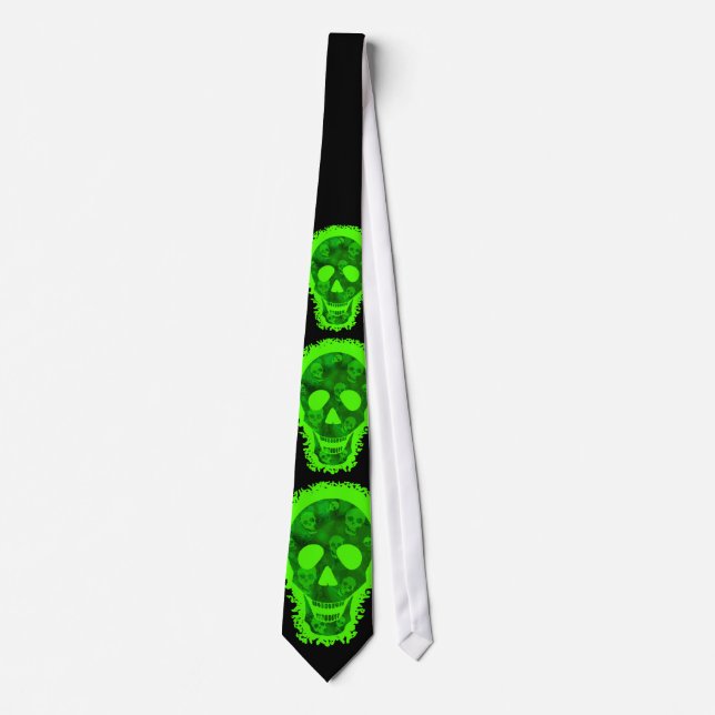 Skull Spectres 3 skulls tie (Front)