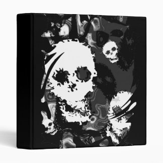 Skull Spectres B&W swirl binder